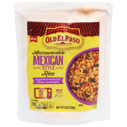 Old El Paso Rice, Mexican Style, Mild Spice, Microwavable