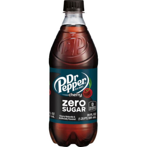 Dr Pepper Soda, Zero Sugar, Cherry