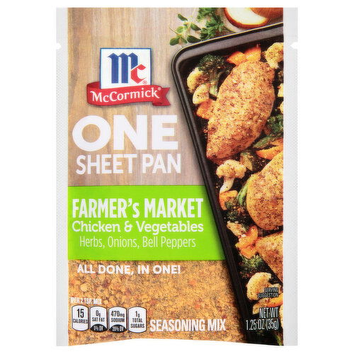 McCormick Farmer's Market Chicken & Vegetables One Sheet Pan Seasoning Mix