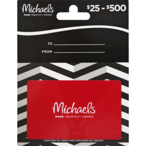 Michaels Gift Card, $25-$500