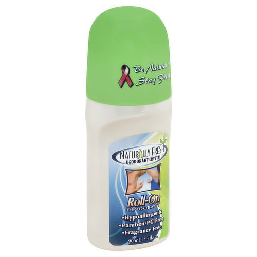 Naturally Fresh Deodorant, Roll-On, Fragrance Free