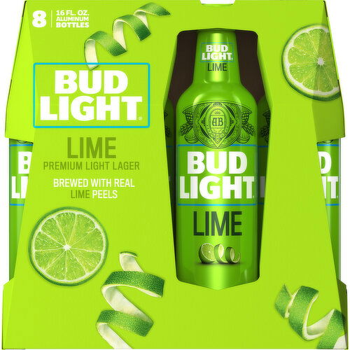 Bud Light Beer, Lager, Lime