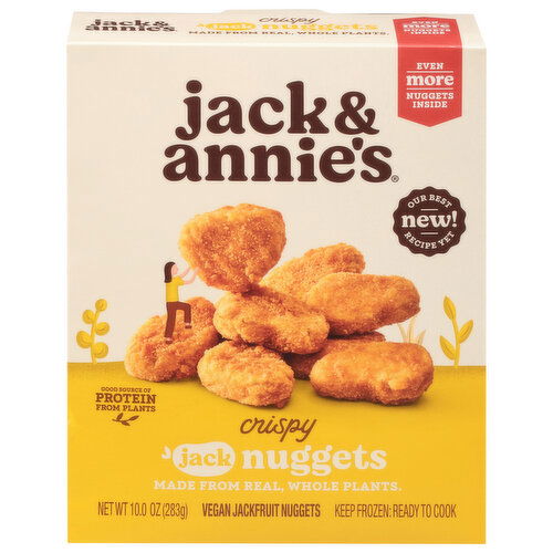 Jack & Annie's Jackfruit Nuggets, Vegan, Crispy - 10 Ounce