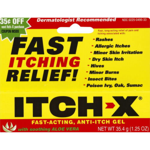 Itch-X Anti-Itch Gel, with Soothing Aloe Vera