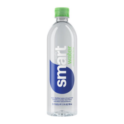 smartwater Cucumber Lime, Vapor Distilled Premium Bottled Water