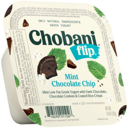 Chobani Yogurt, Greek, Mint Chocolate Chip