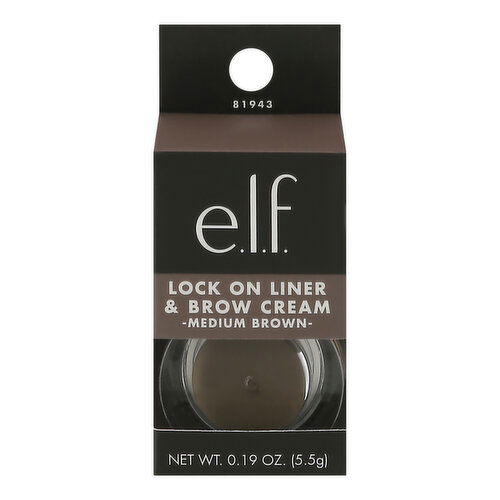 e.l.f. Liner & Brow Cream, Lock On, Medium Brown