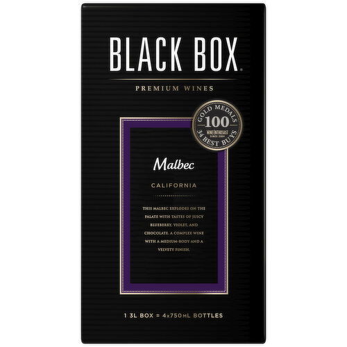 Black Box Malbec Red Wine 3L Box Wine