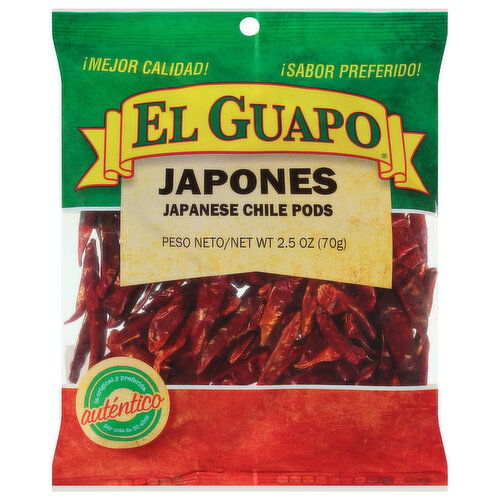 El Guapo Japanese Chile Pods, Japones