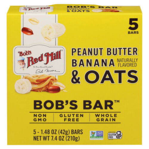 Bob's Red Mill Bars, Peanut Butter Banana & Oats