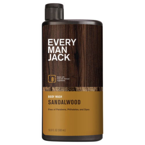 Every Man Jack Sandalwood Body Wash - 16.9 Fluid Ounce