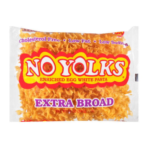 No Yolks Egg White Pasta, Extra Broad, Enriched ( 12 oz )