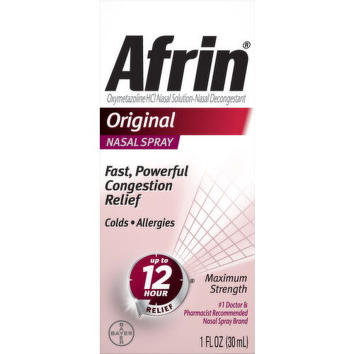 Afrin Nasal Spray, Maximum Strength, Original