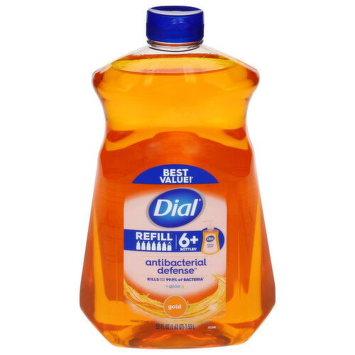 Dial Hand Soap, Antibacterial Defense, Gold