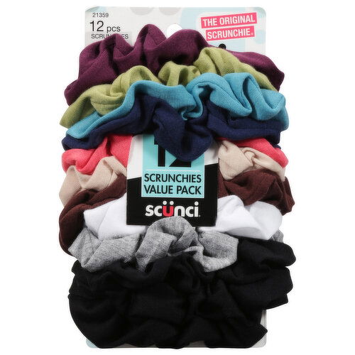 Scunci Scrunchies, Value Pack - 12 Each