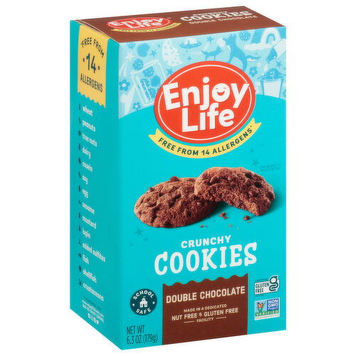 Enjoy Life Cookies, Double Chocolate, Crunchy