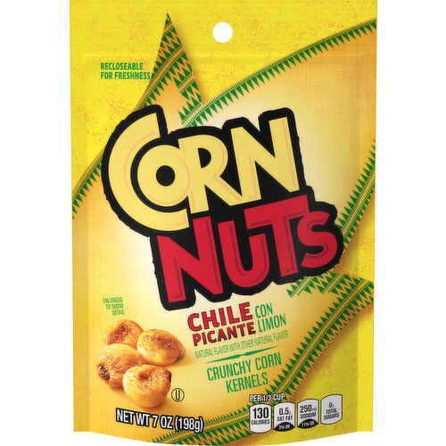 Corn Nuts Corn Kernels, Crunchy, Chile Con Picante Limon