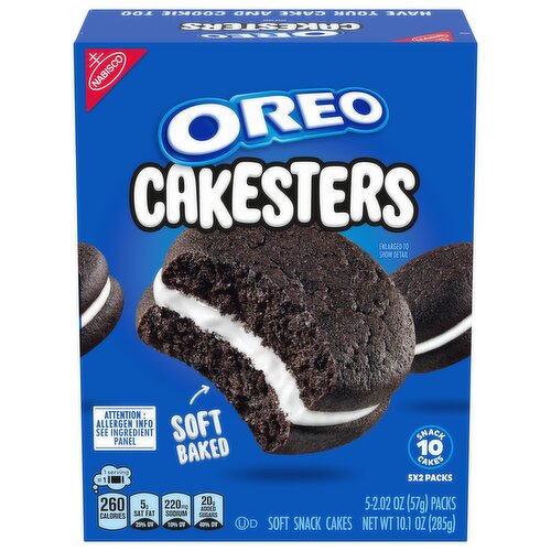 OREO Cakesters Soft Snack Cakes, 5 Snack Packs