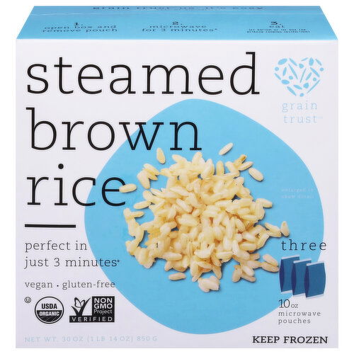 Grain Trust Rice, Steamed Brown