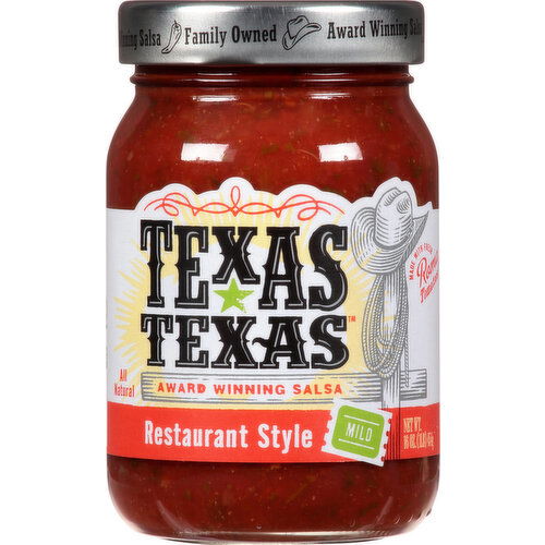 Texas Texas Salsa, Restaurant Style, Mild