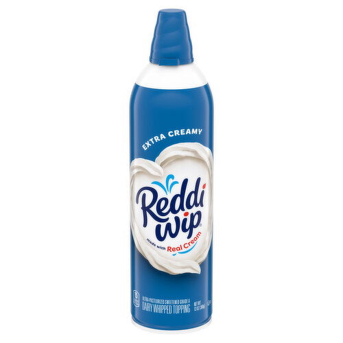 Reddi Wip Extra Creamy Whipped Topping Made with Real Cream - 13 Ounce