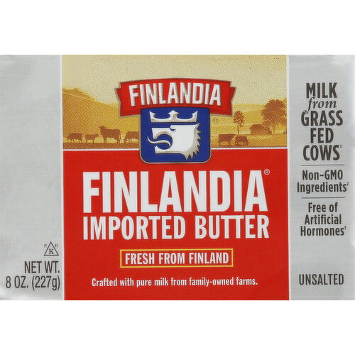 Finlandia Butter, Unsalted, Imported