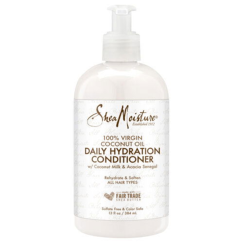 Shea Moisture Daily Hydration Conditioner, Coconut Oil, 100% Virgin