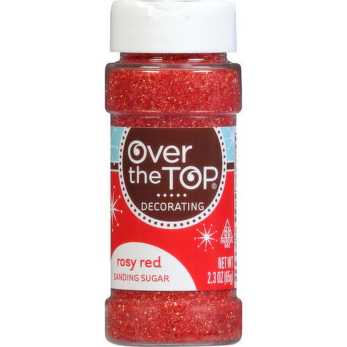 Over the Top Sanding Sugar, Rosy Red