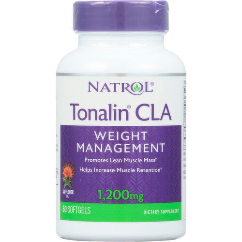 Natrol Tonalin CLA, Weight Management, 1,200 mg, Softgels