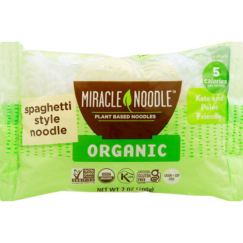 Miracle Noodle Noodles, Organic, Spaghetti Style