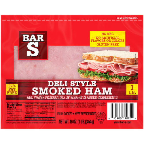 Bar S Deli Style Smoked Ham