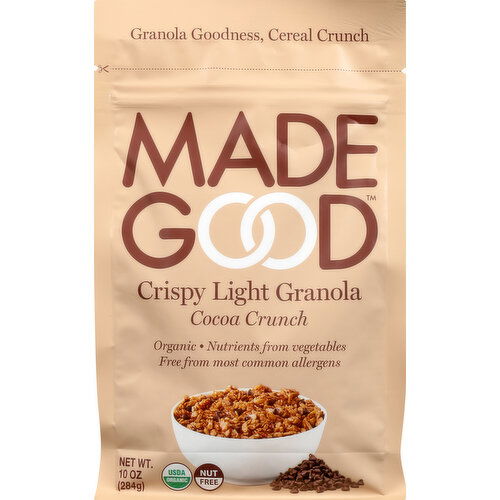 MadeGood Granola, Cocoa Crunch, Crispy Light