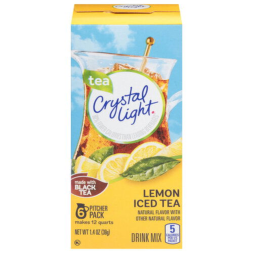 Crystal Light Lemon Iced Tea Drink Mix - 6 Each