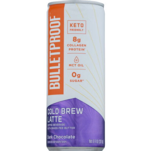 Bulletproof Latte, Dark Chocolate, Cold Brew
