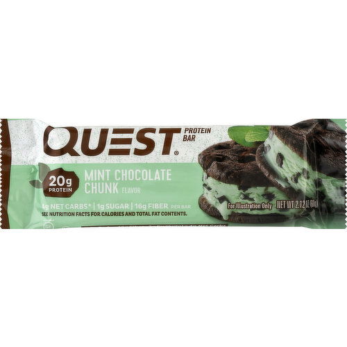 Quest Protein Bar, Milk Chocolate Chunk Flavor