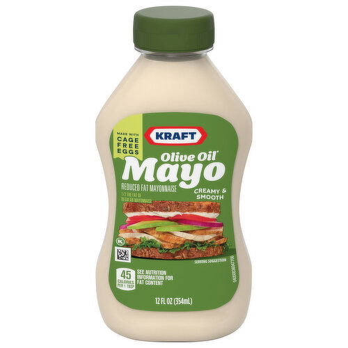 Kraft Reduced Fat Olive Oil Mayo - 12 Fluid Ounce