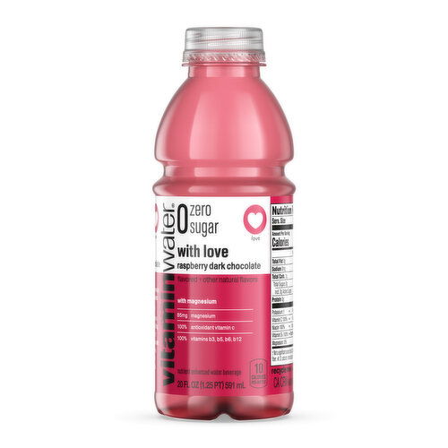 vitaminwater  With Love Nutrient Enhanced Water W/ Vitamins, Raspberry Dark Chocolate