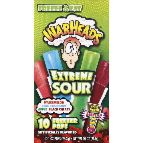 Warheads Freezer Pops, Extreme Sour