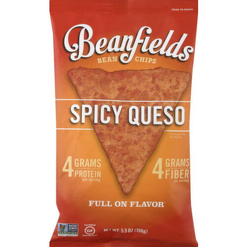 Beanfields Bean Chips, Spicy Queso