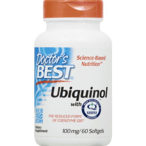 Doctors Best Ubiquinol, with Kaneka, 100 mg, Softgels