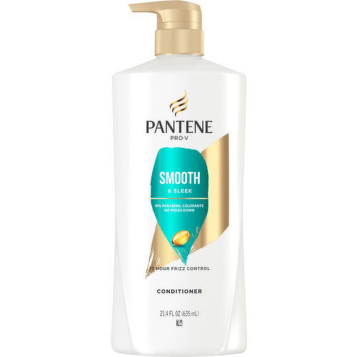 Pantene Conditioner, Smooth & Sleek - 21.4 Fluid Ounce