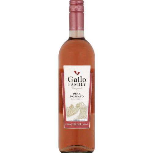 Gallo Family Vineyards Pink Moscato Wine 750ml 