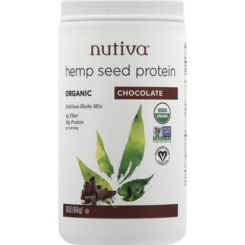 Nutiva Hemp Seed Protein, Chocolate, Organic