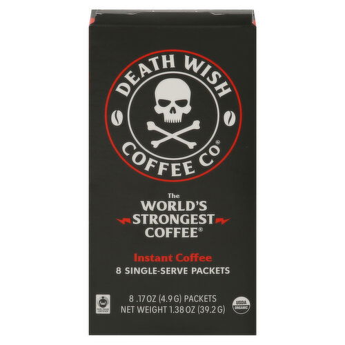 Death Wish Coffee Co Coffee, Instant, Single Serve Packets