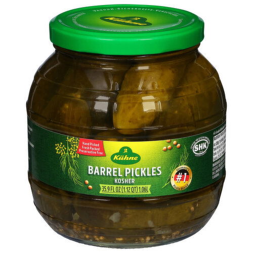 Kuhne Barrel Pickles, Kosher