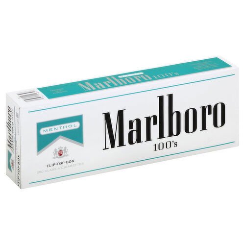 Marlboro Cigarettes, Silver Pack, Menthol, 100's - 200 Each