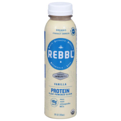 Rebbl Protein Elixir, Organic, Vanilla