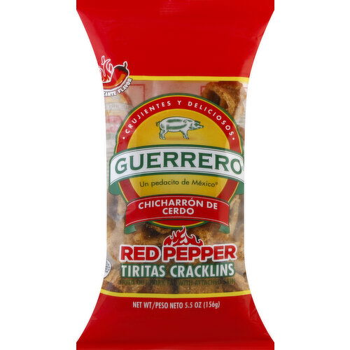 Guerrero Cracklins, Tiritas, Red Pepper