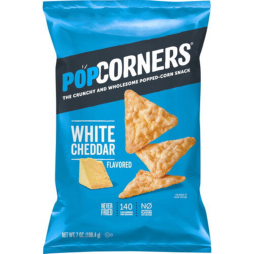 PopCorners Popped-Corn Snack, White Cheddar Flavored