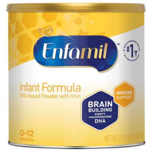 Enfamil Infant Formula, Milk-Based Powder with Iron, 0-12 Months